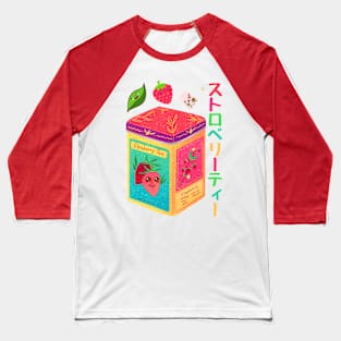 Kawaii Strawberry Tea Baseball T-Shirt